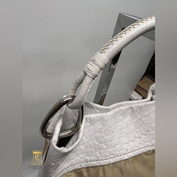 Prada Ostrich Nylon Hobo Bag - Picture 9 of 14